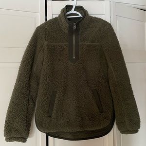 Abercrombie & Fitch Sherpa half zip